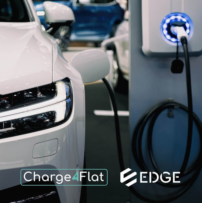 Logo Charge4flat e solução EDGE Logo Charge4flat e solução EDGE