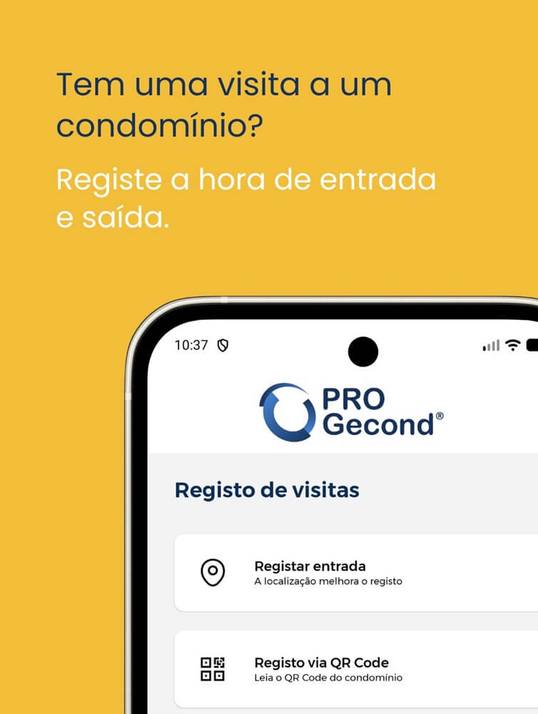 Imagens App PRO Gecond - Android (1) Registo de visitas app PRO Gecond