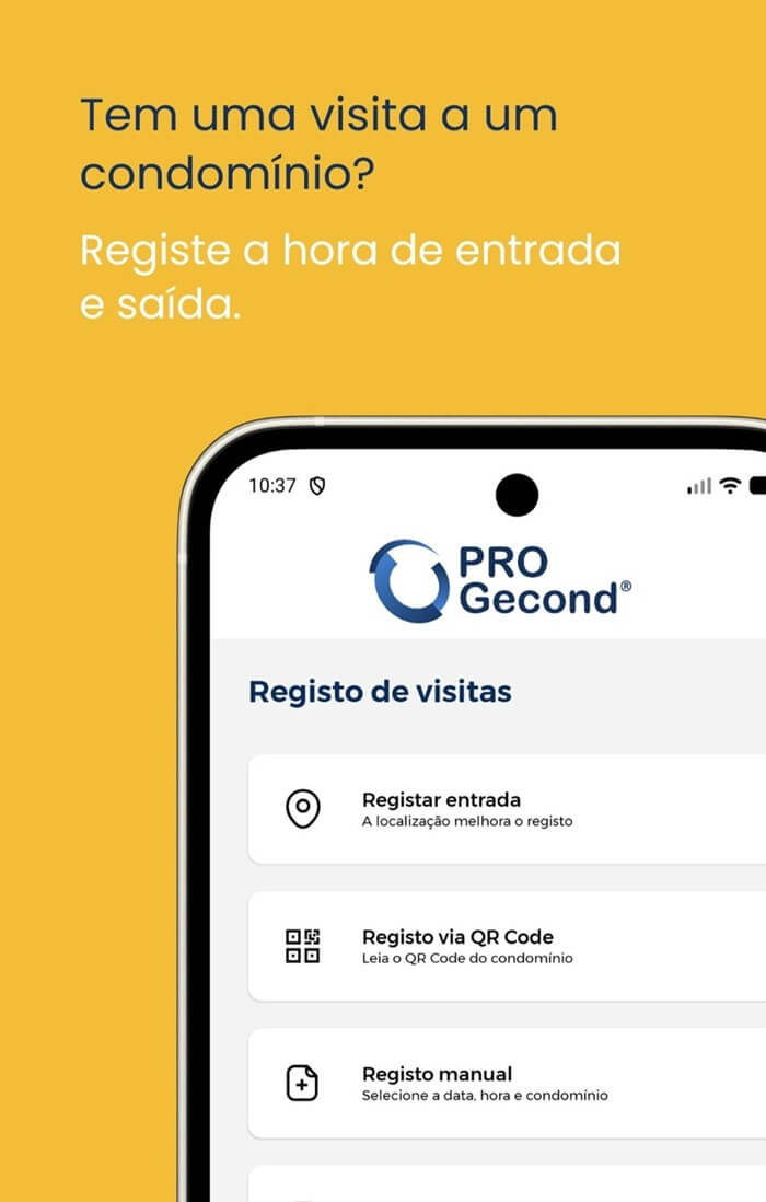 Registo de visitas - PRO Gecond Registo de visitas - PRO Gecond